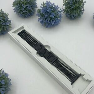 Stainless Steel Black Apple Watch Band - 38/40mm Small